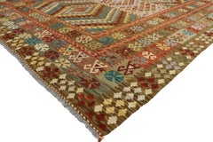 Vintage Afghan Kilim Rug, Southwest Desert Chic Meets Contemporary Santa Fe