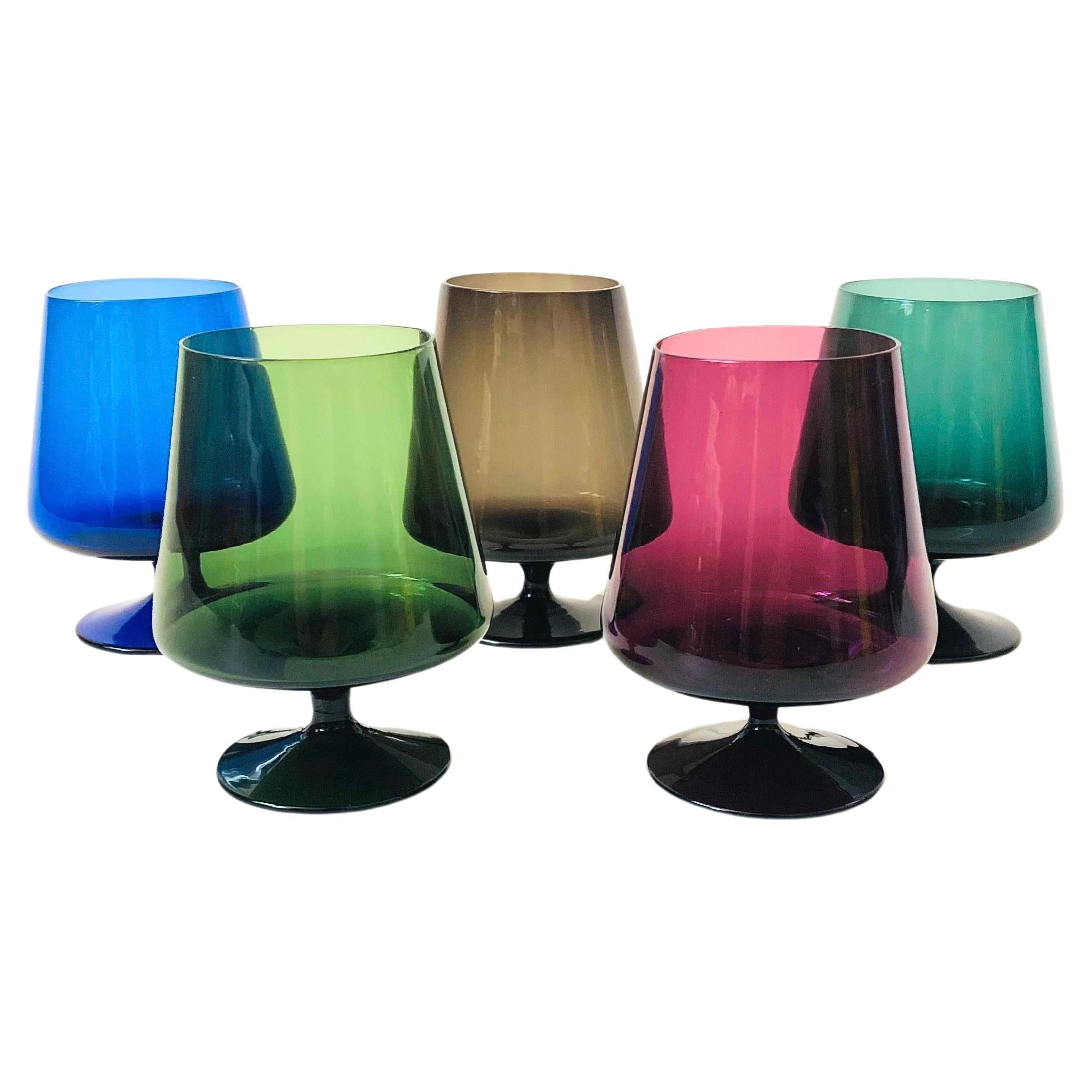 Cordiali Vintage colorati - Set di 5 pezzi in vendita