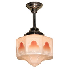 Colorful Vintage Fixture Moorish Arches and Trinity Star, Mid 1920s