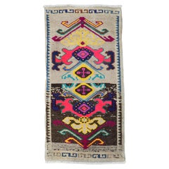 Mini tapis de Turquie vintage coloré
