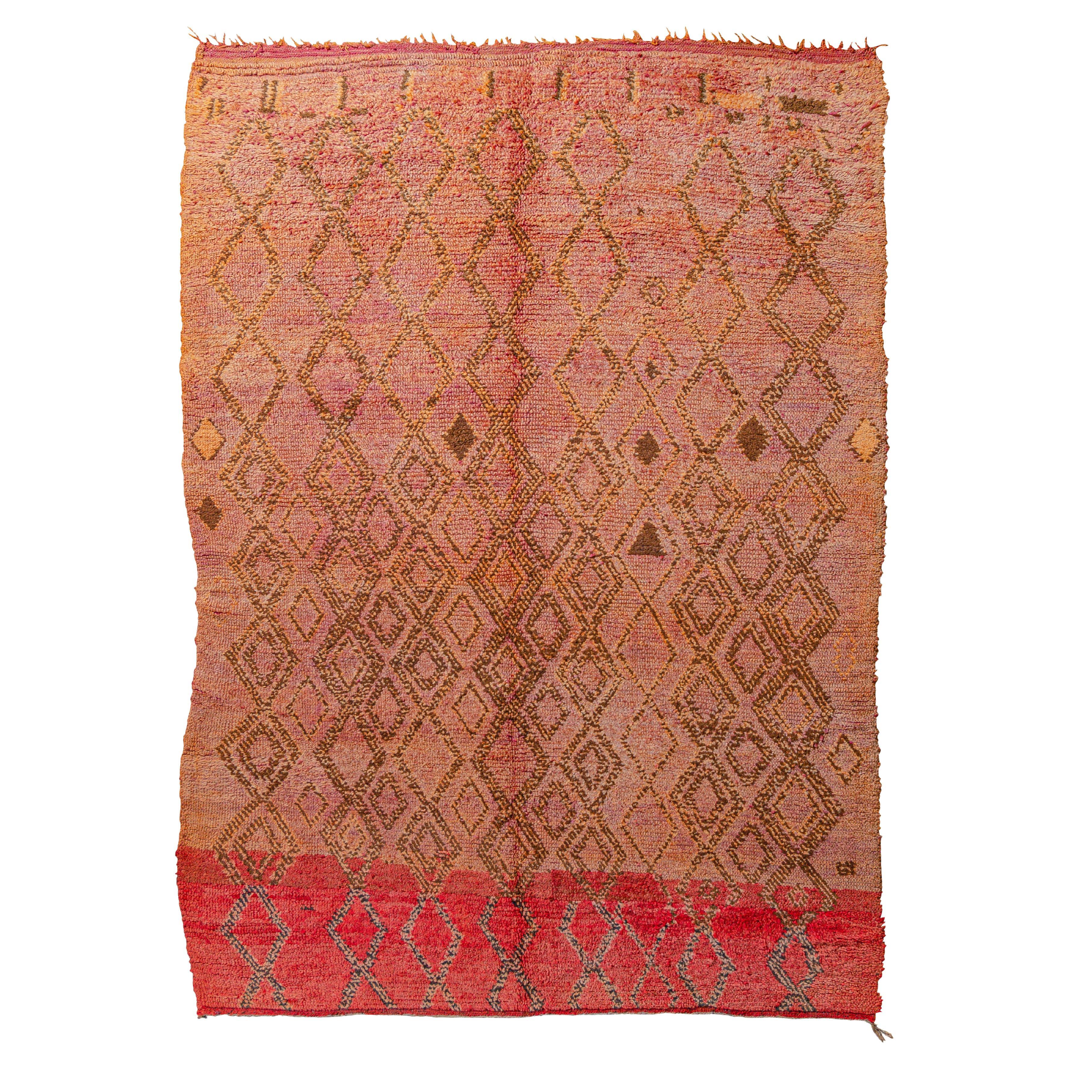 Colorful vintage Moroccan Beni M'Rirt carpet curated by Breuckelen Berber