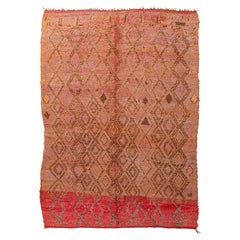 Colorful Vintage Moroccan Beni M'Rirt Carpet Curated By Breuckelen Berber