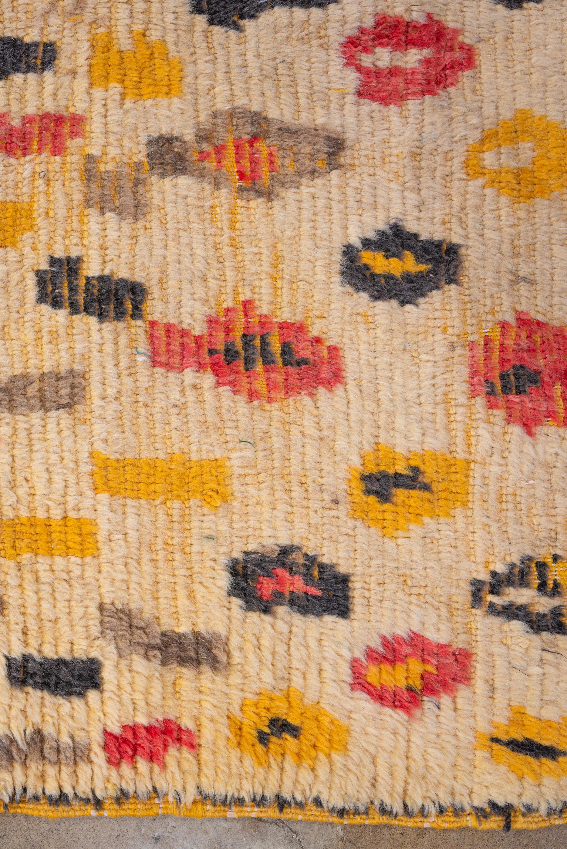 20th Century Colorful Vintage Moroccan Rug For Sale