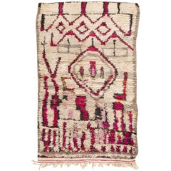 Colorful Vintage Moroccan Rug. Size: 3 ft 5 in x 5 ft 9 in (1.04 m x 1.75 m)