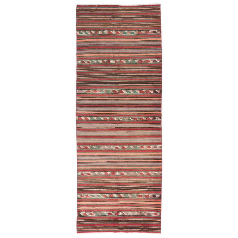 Grand Tapis Nomade Kazak Kelim – 350x180 Cm – 100% Laine – Fait Main – NA209