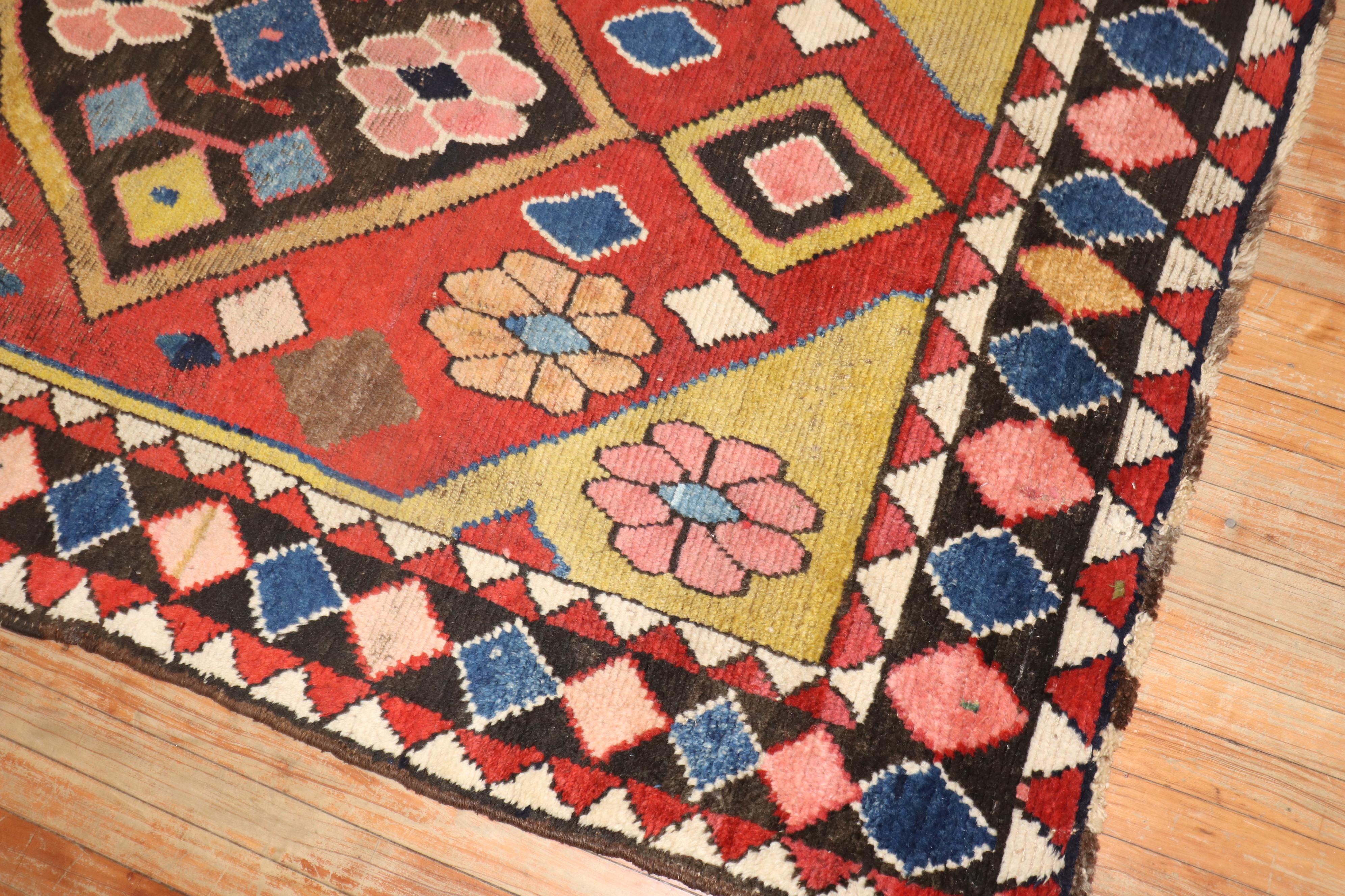 20th Century Colorful Vintage Persian Gabbeh Rug For Sale