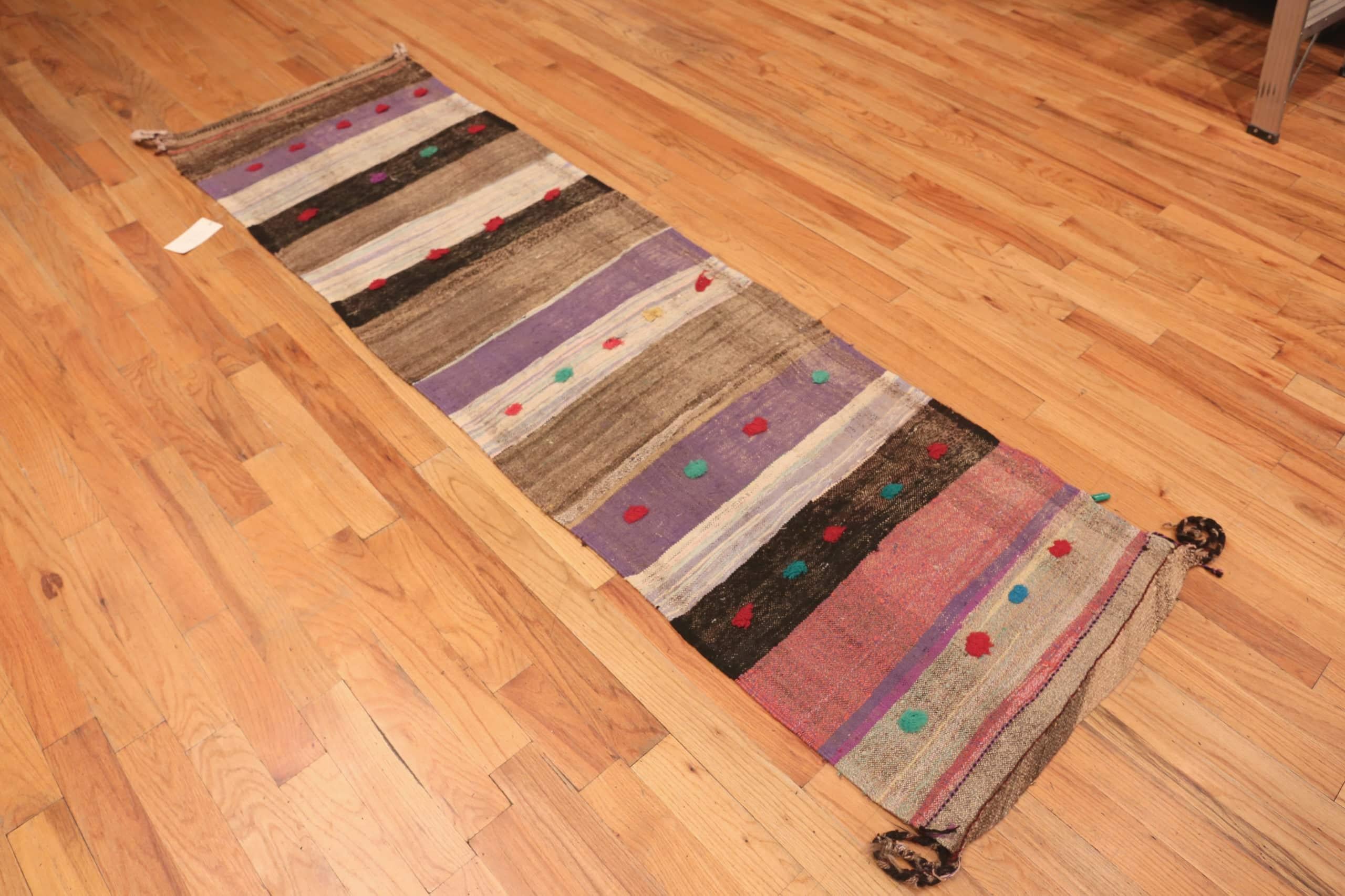 Nazmiyal Kollektion Bunt Vintage Persischer Kelim-Läufer 2'6