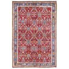 Colorful Vintage Persian Shiraz Pure Wool Hand Knotted Oriental Rug, 6
9"x 10
0"