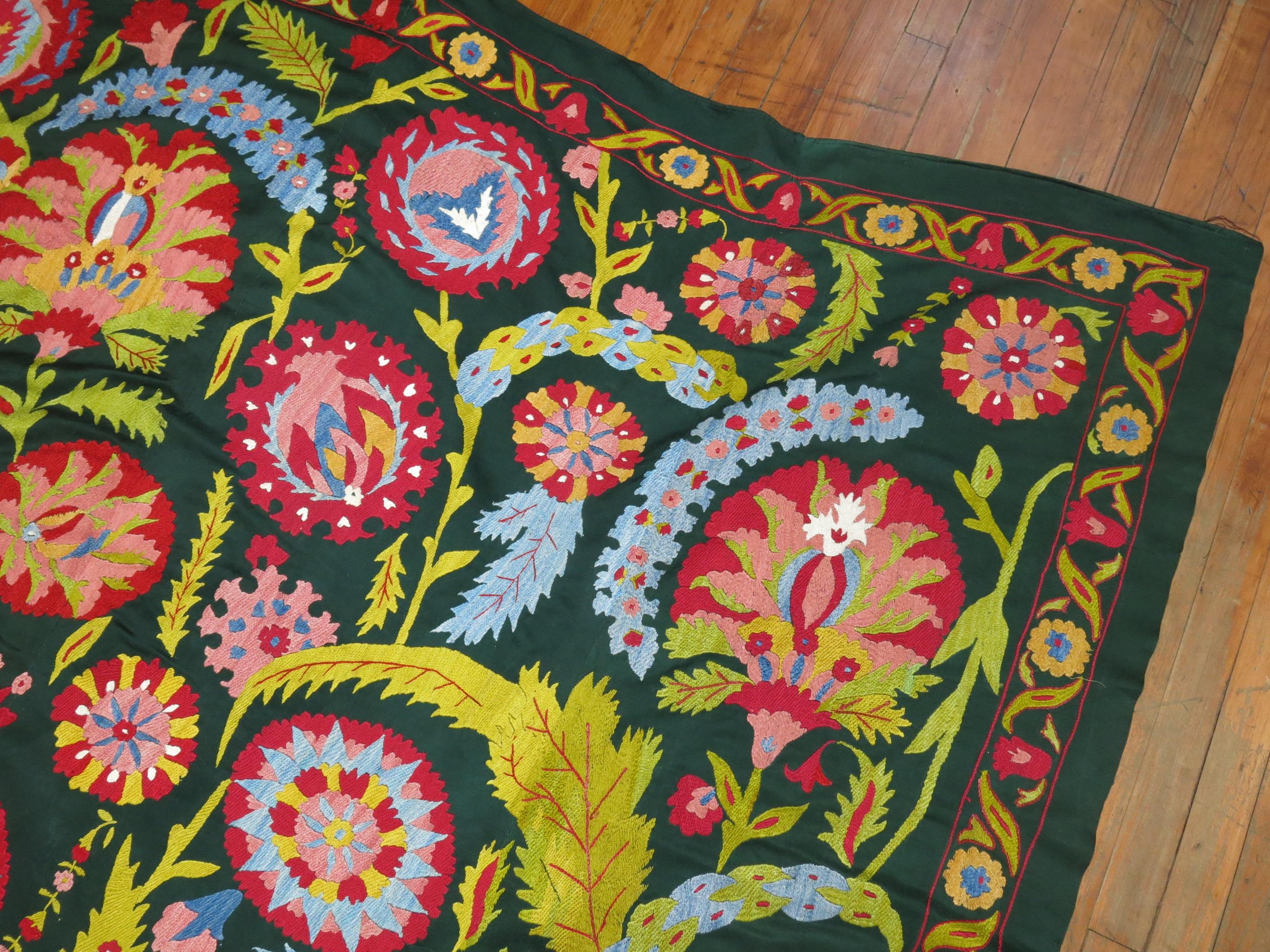 Cotton Colorful Vintage Suzanni Embroidery