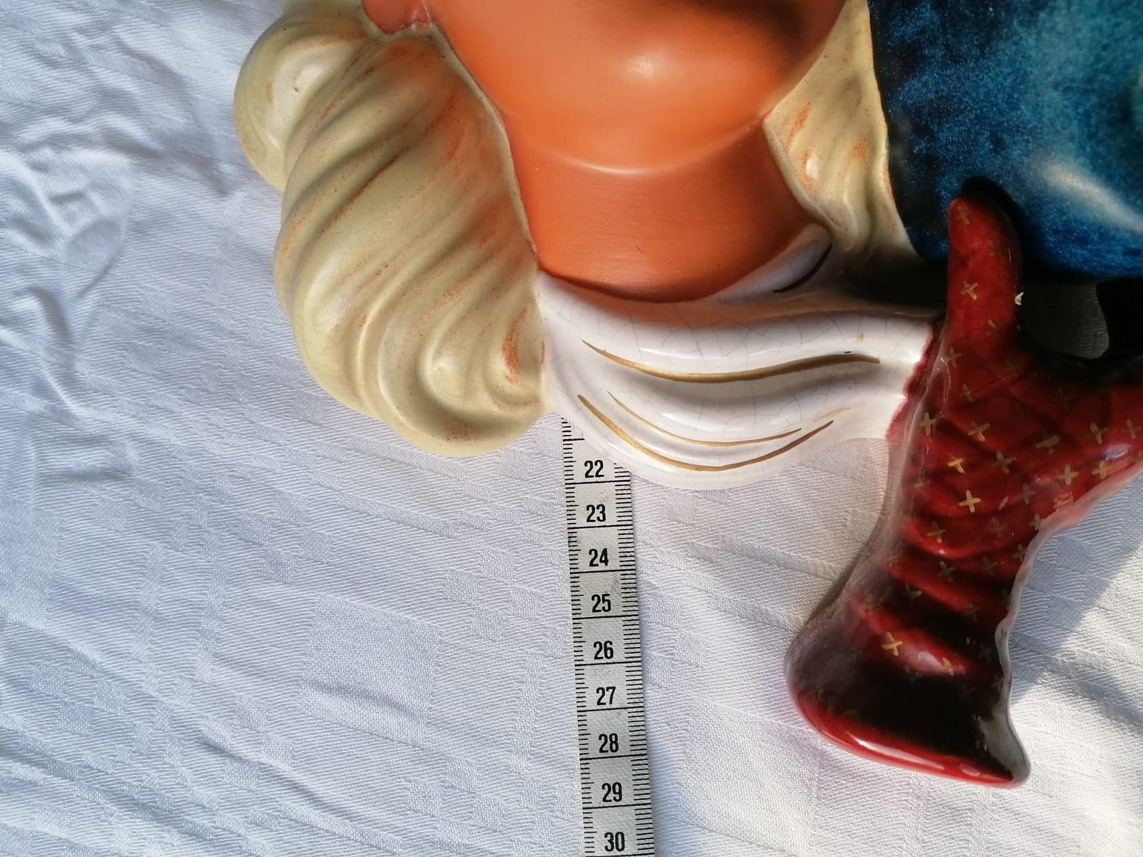 Bunte Wanddekorative Keramikmaske aus der Mitte des Jahrhunderts im Angebot 4