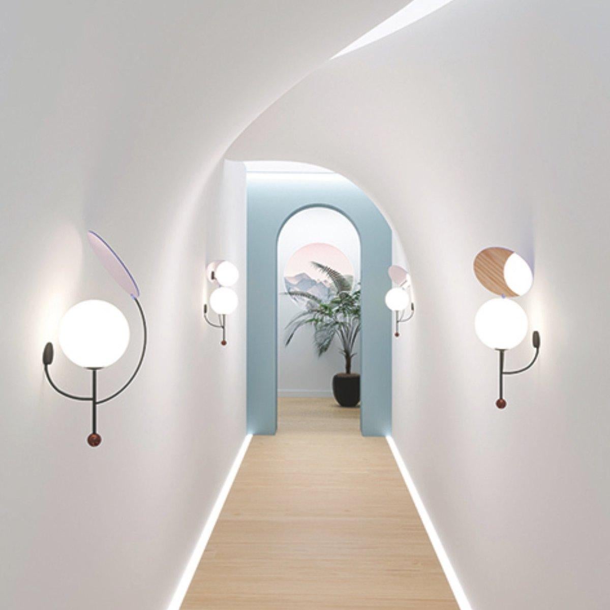 French Colorful Wall Lamp by Thomas Dariel