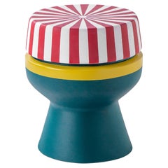 Colorful Weather-Resistant Fiberglass Outdoor Stool, Nubian Baby Doll