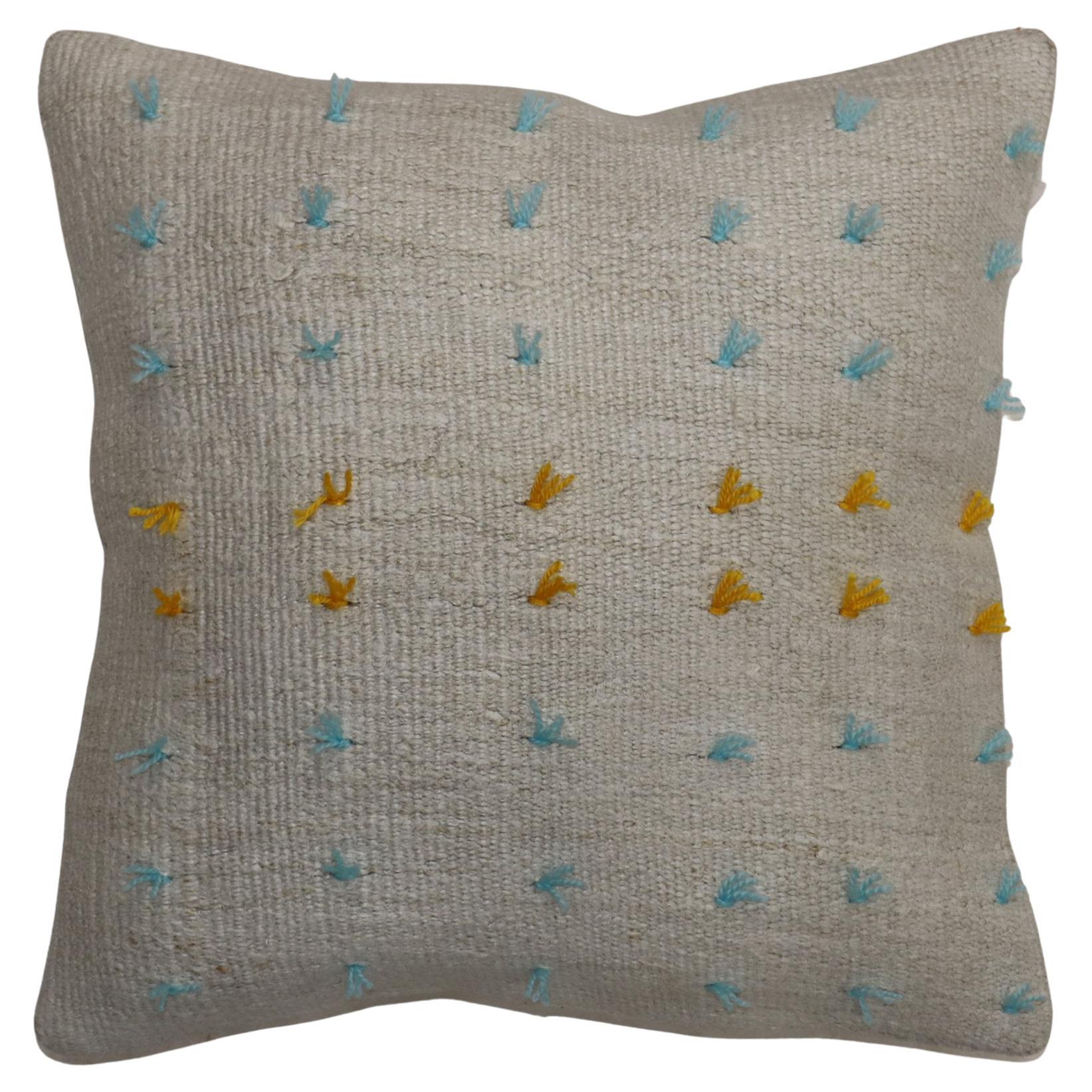 Colorful Wool Modern Kilim Pillow