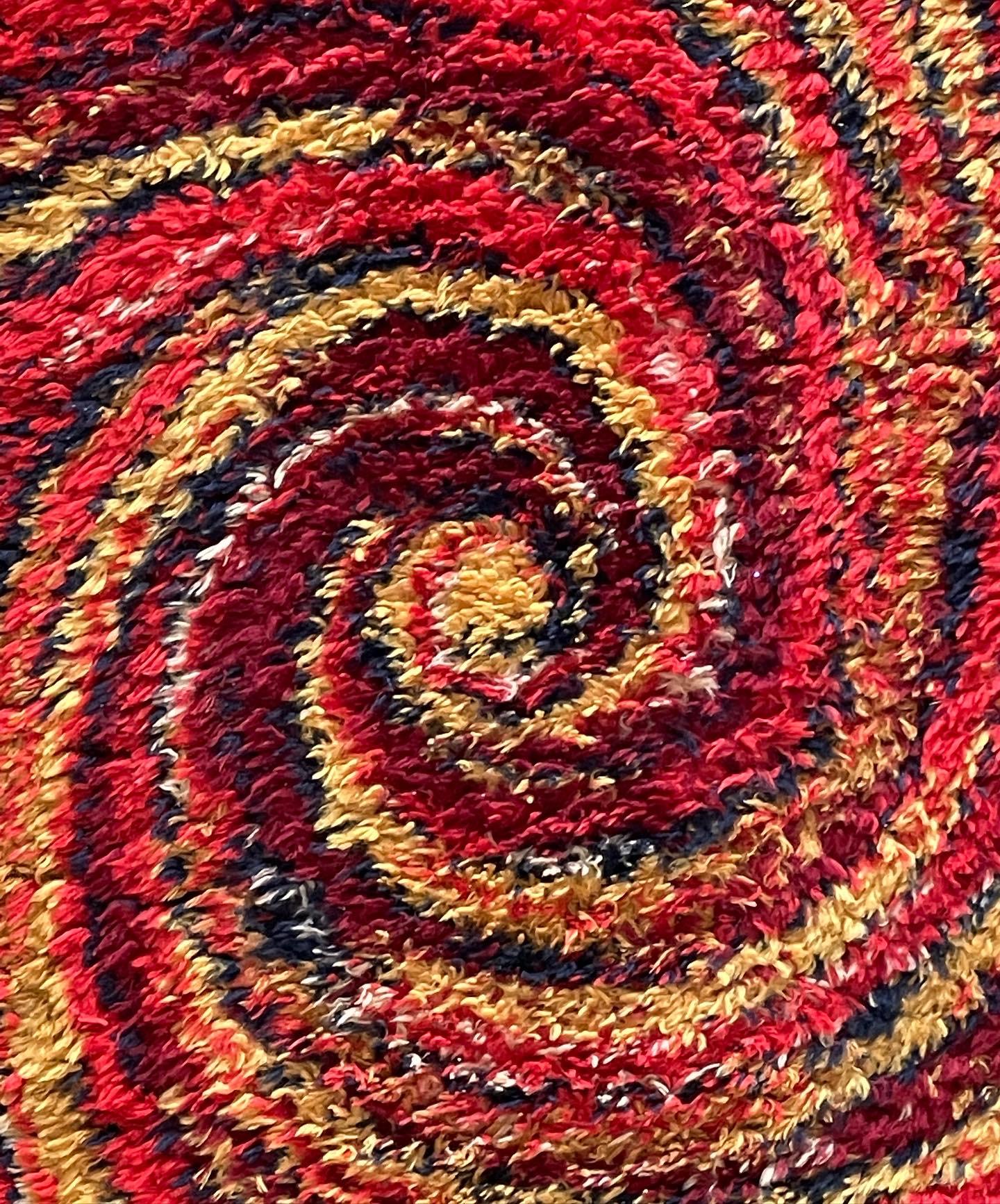 Space Age Colorful Wool Rug by Salewa, Germany, 1970s