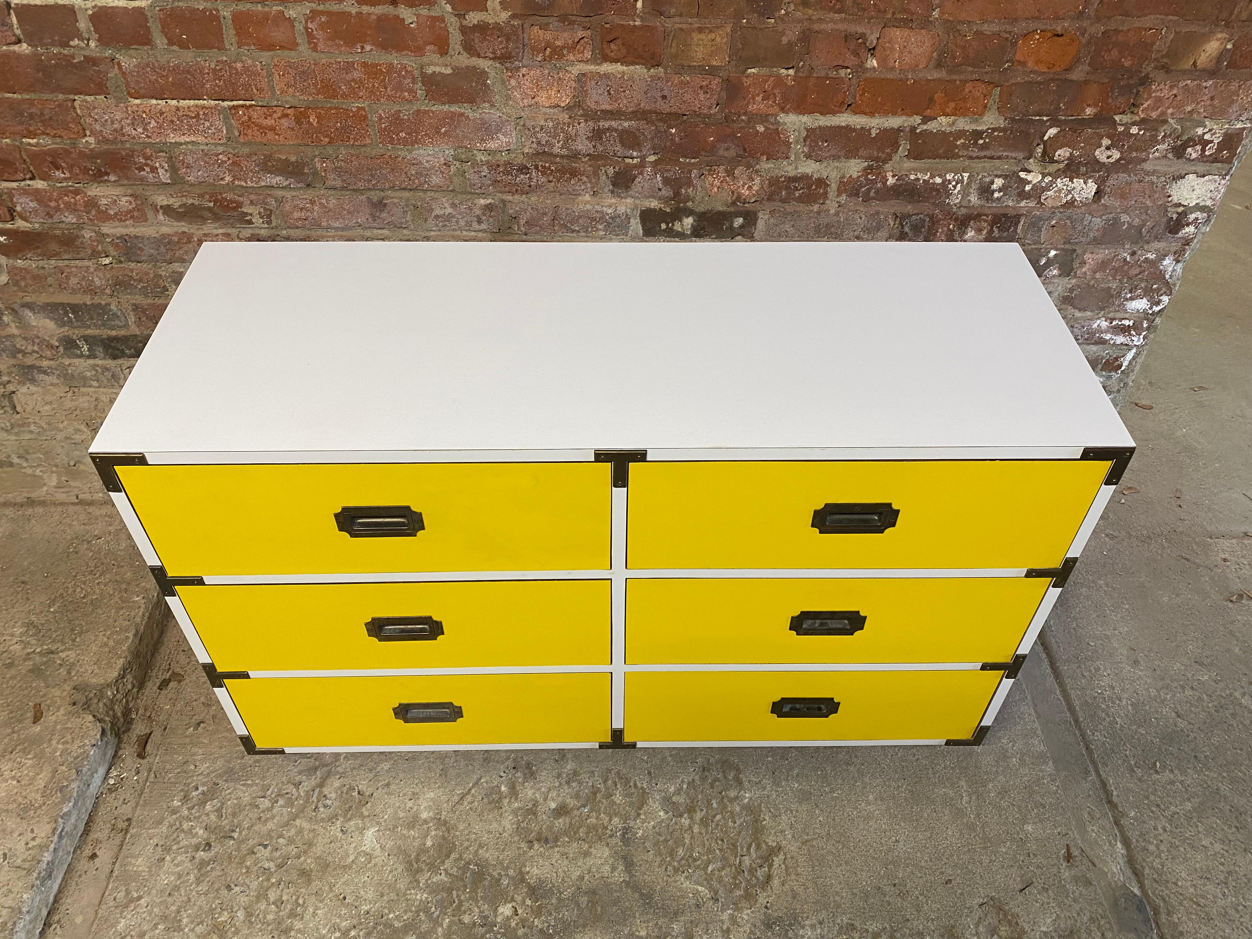yellow dresser