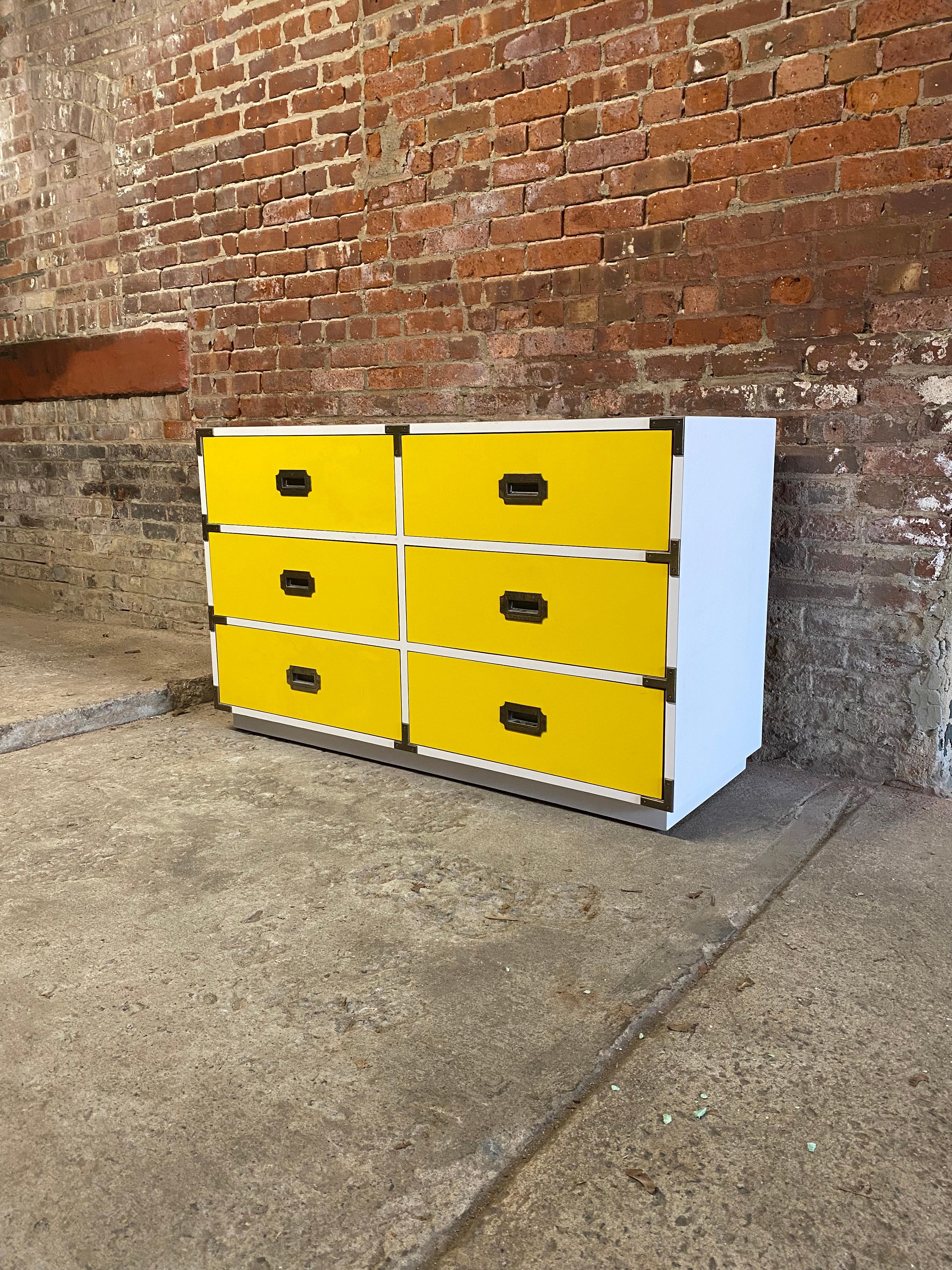 yellow dresser