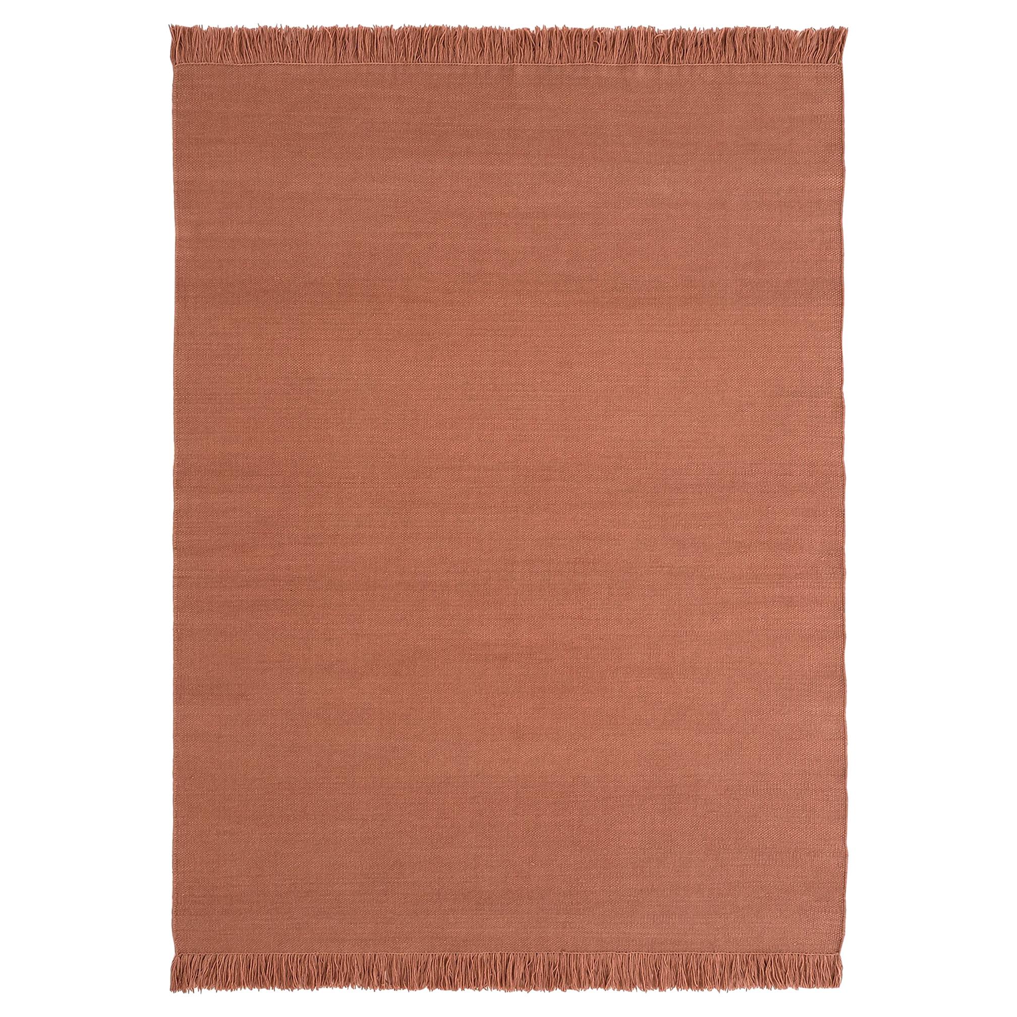 NEW - Colors Blush Dhurrie Standard Natural Wool Rug by Nani Marquina