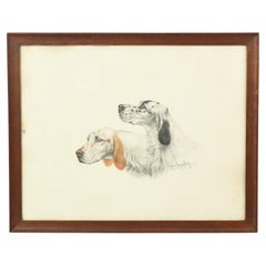 Colors Litho Leon Danchin Hunting Dog Spaniel Numbered 150-300