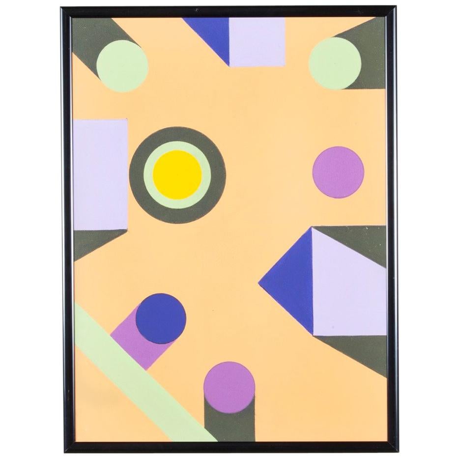 "Colors of Infinity" Geometric Painting on Canvas by Kenneth Licht