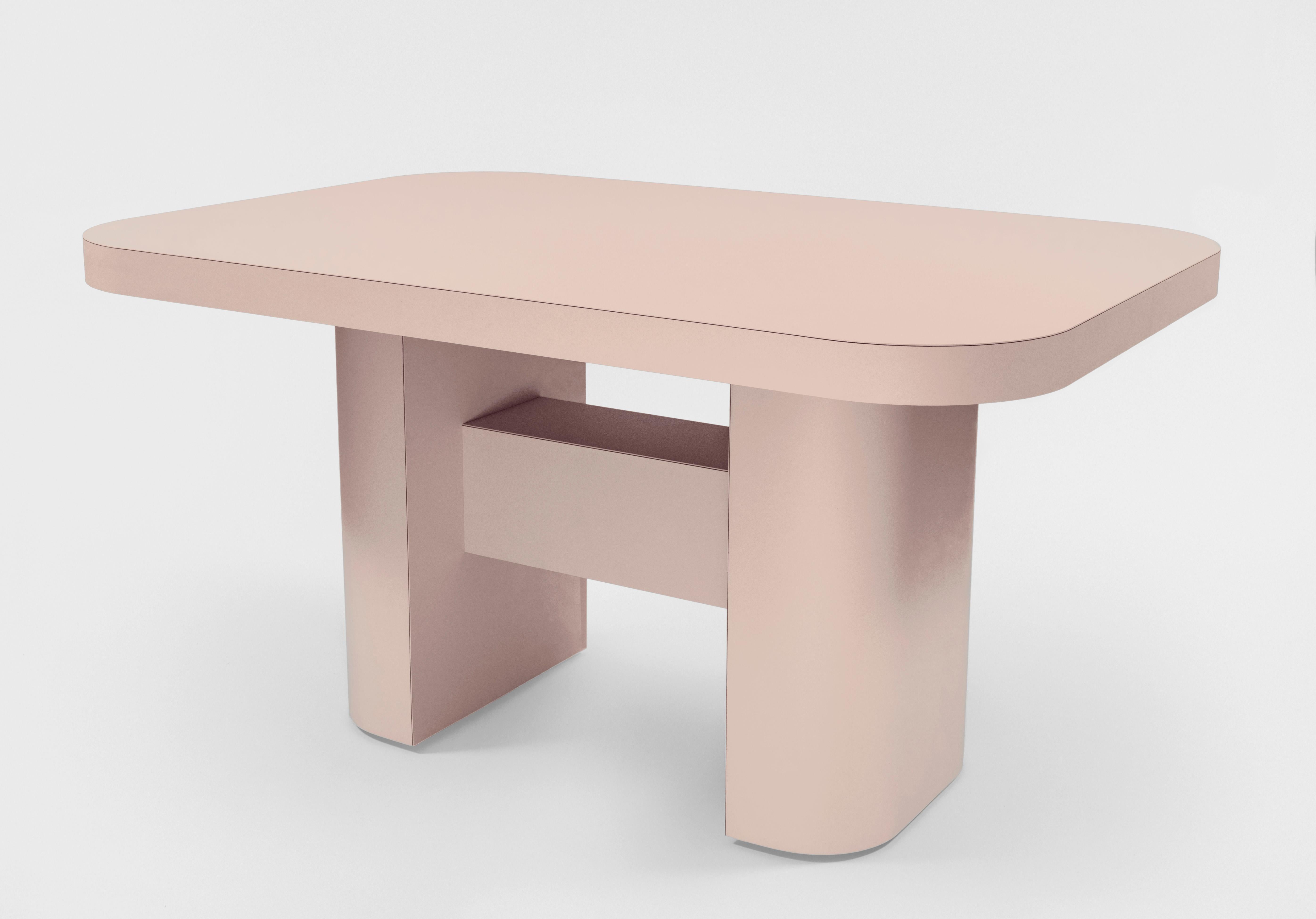 pink dinning table