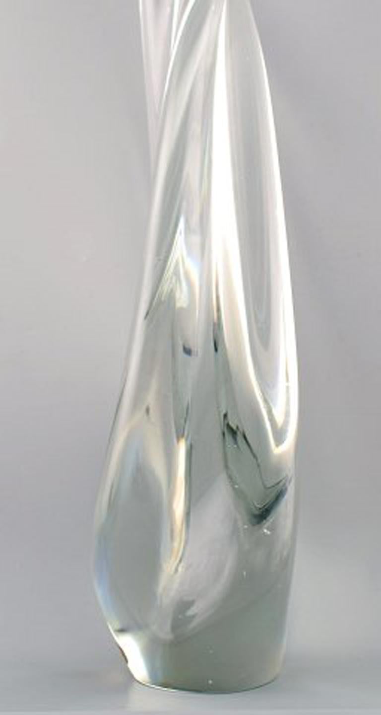 Colossal Art Glass Sculpture in Crystal by K. Jablonski, Poland at