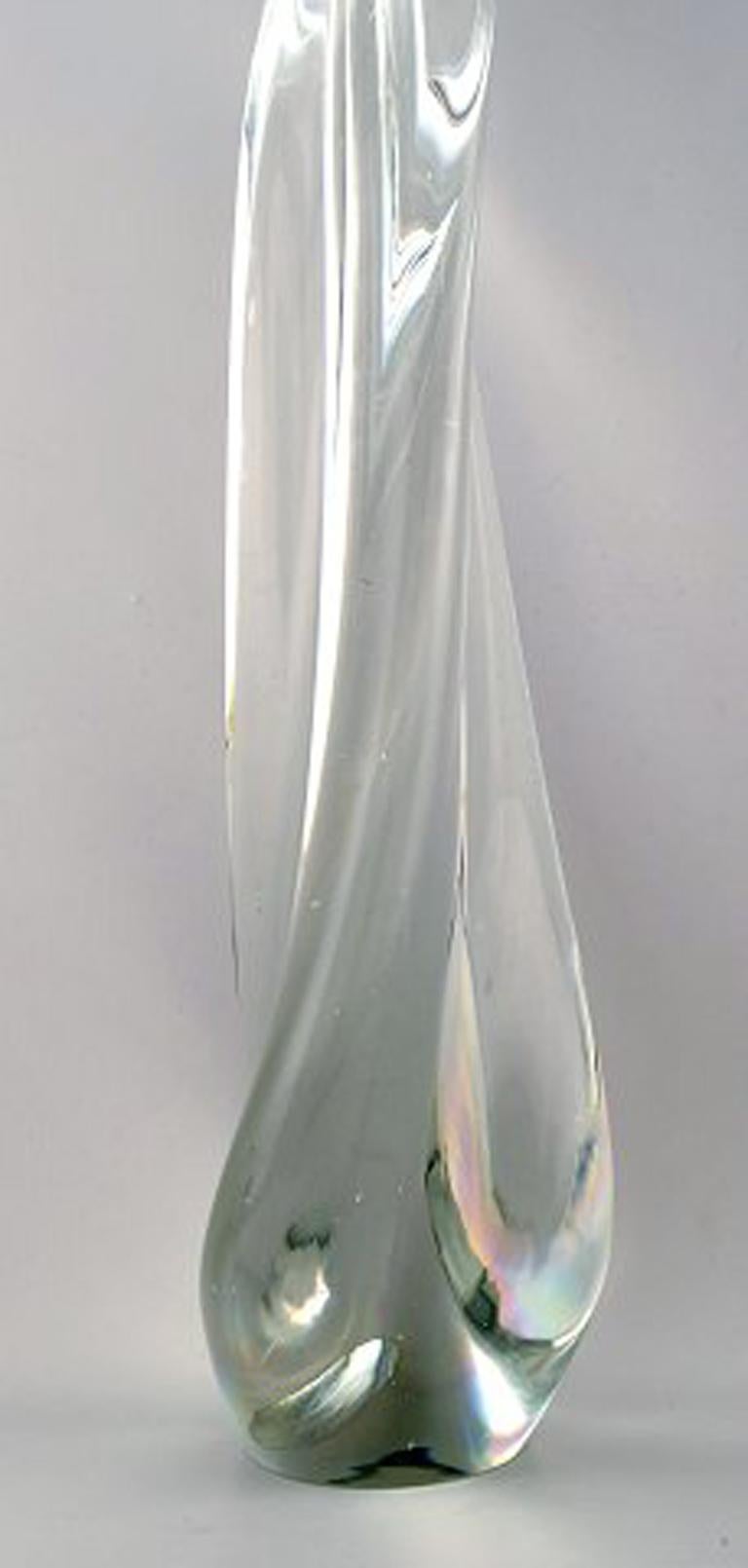 Modern Colossal Art Glass Sculpture in Crystal by K. Jablonski, Poland