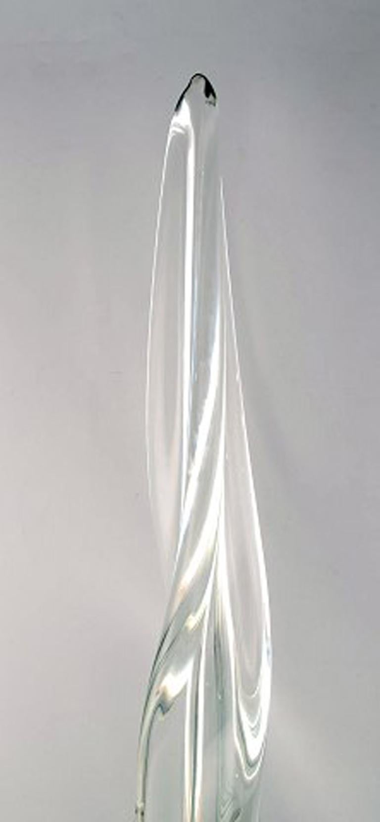 Polish Colossal Art Glass Sculpture in Crystal by K. Jablonski, Poland