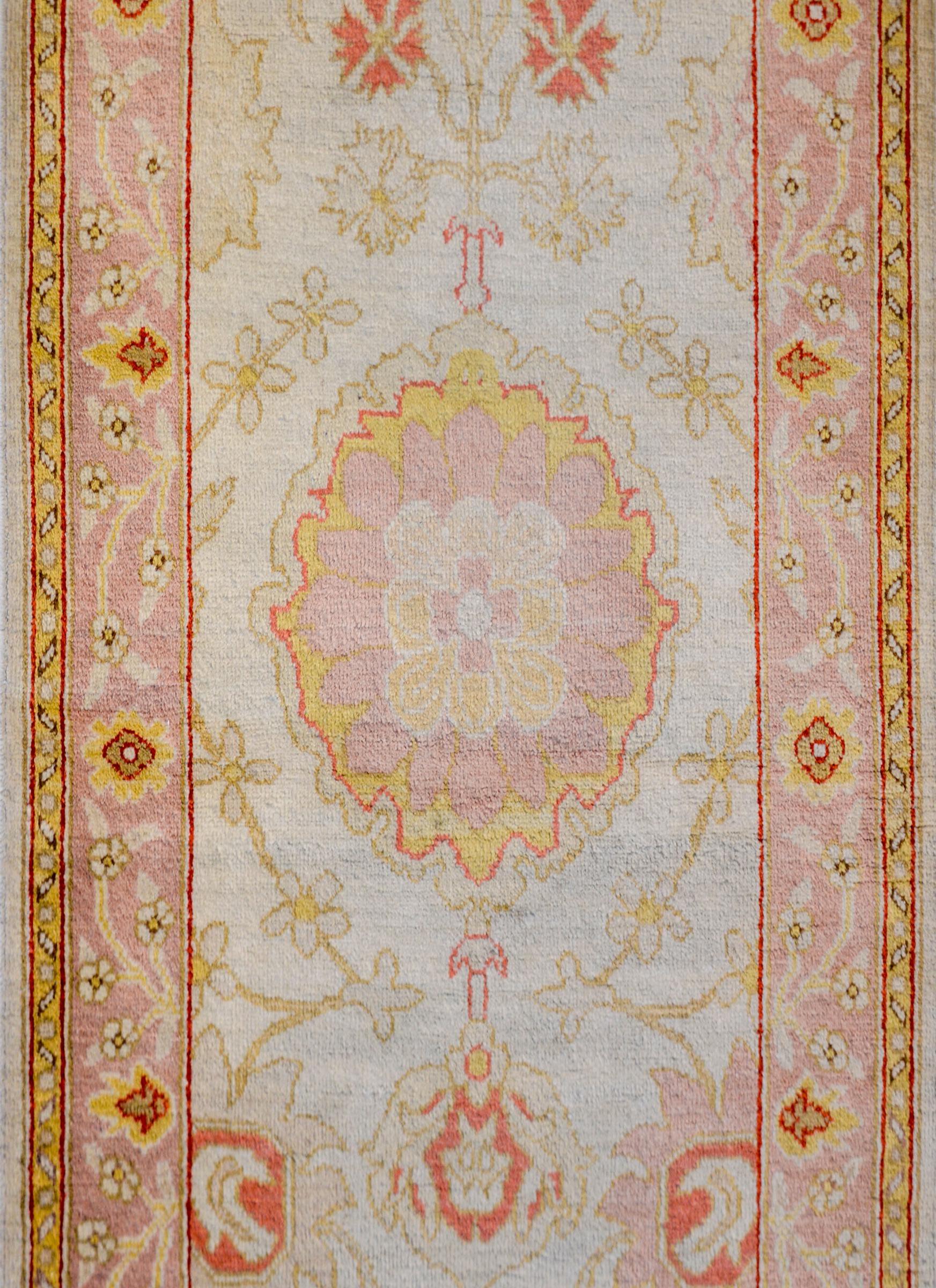 Turkish Colossal Early 20th Century Oushak Runner