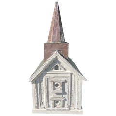 Colossal Handmade Folk Art Church Vogelhaus Colossal Handmade Folk Art Church Vogelhaus