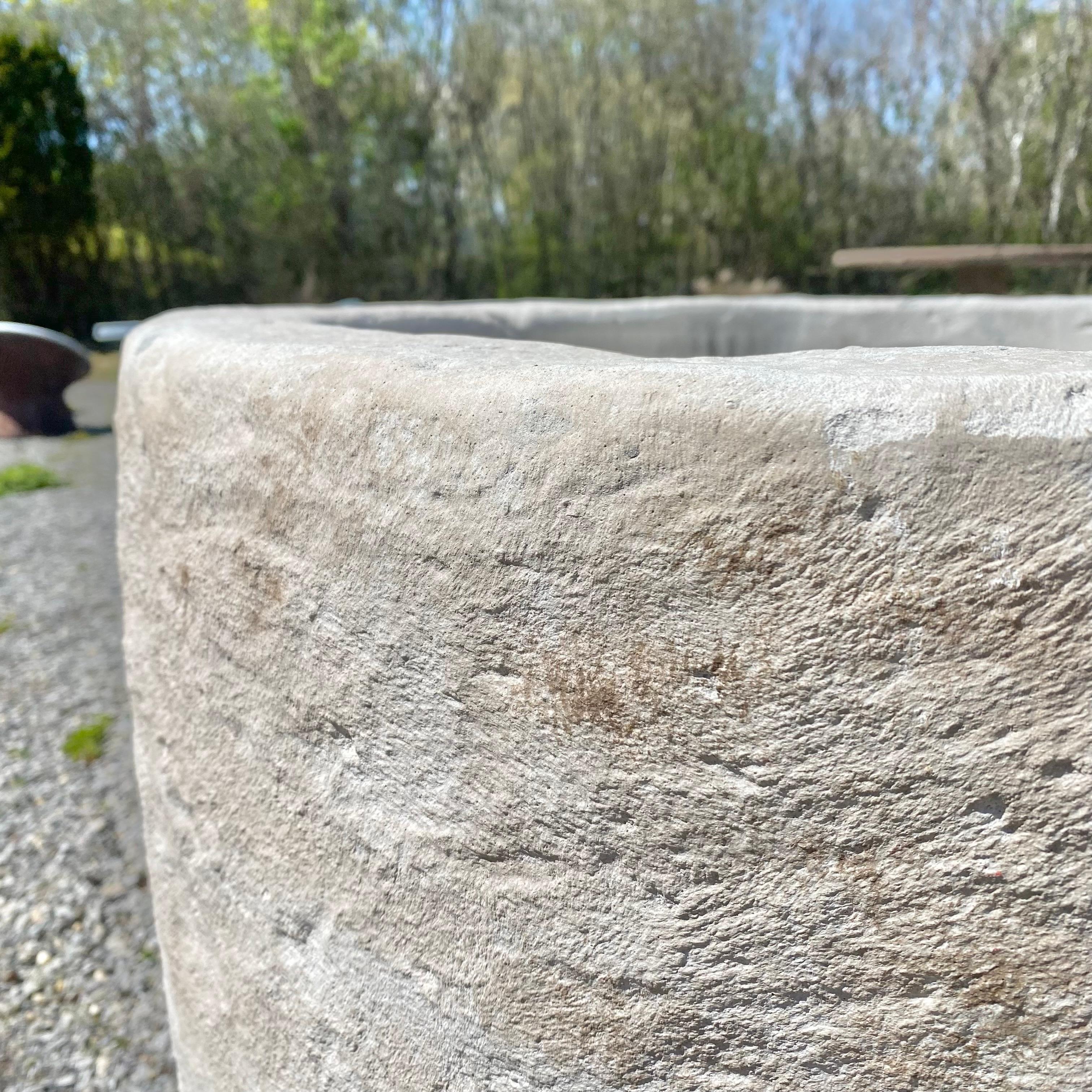 Colossal Limestone Planter For Sale 3