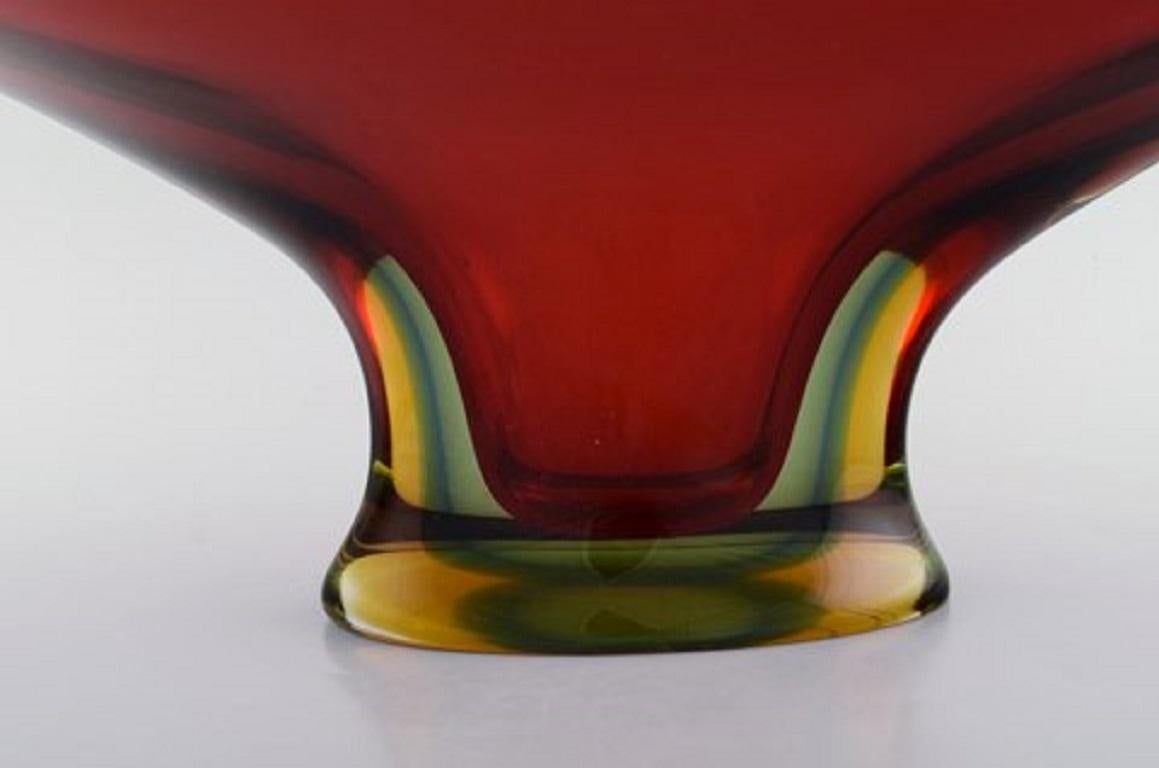 Colossal Murano Vase in Mouth Blown Art Glass, 1960s-1970s In Good Condition In Copenhagen, DK
