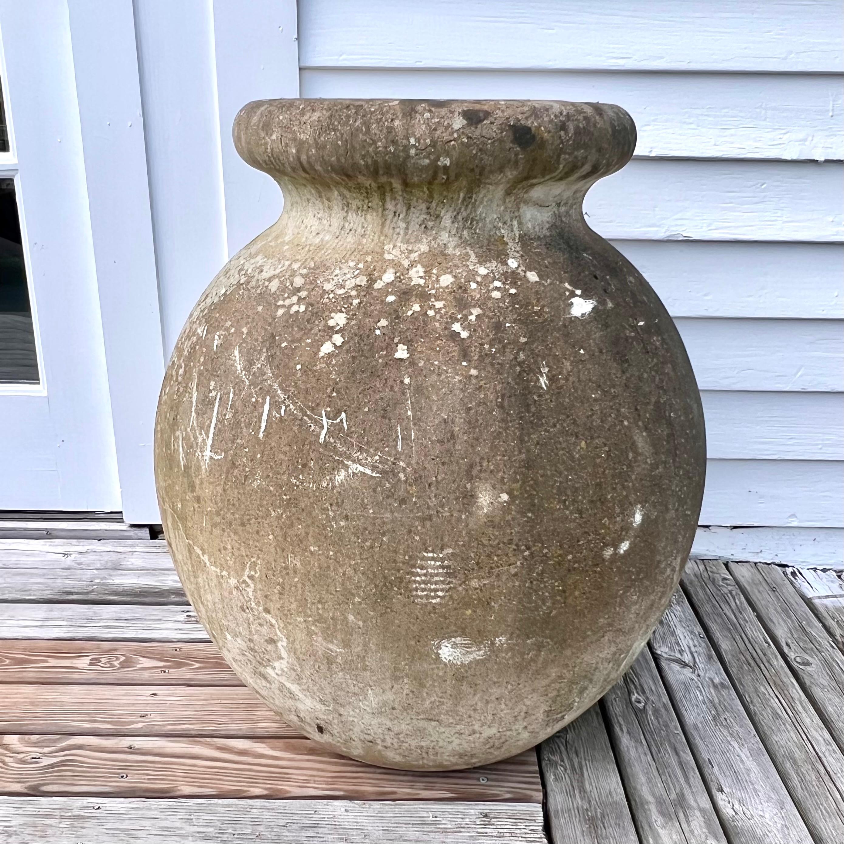 Colossal Willy Guhl Olive Jar Planter, 1960s Switzerland In Good Condition For Sale In Los Angeles, CA