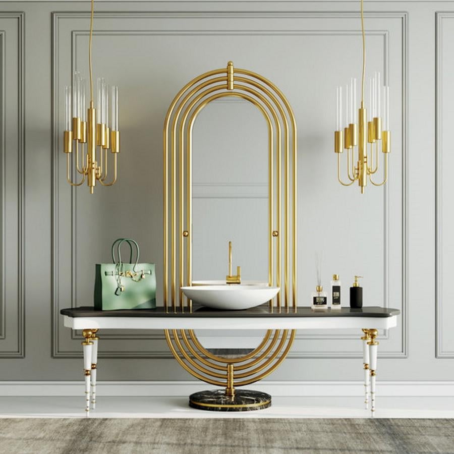 Colosseum mirror
Brass, marble
different finishes, different materials, different sizes
Height: 210 cm
Width: 85 cm
Depth: 65 cm
Estimated production time: 9-10 weeks.