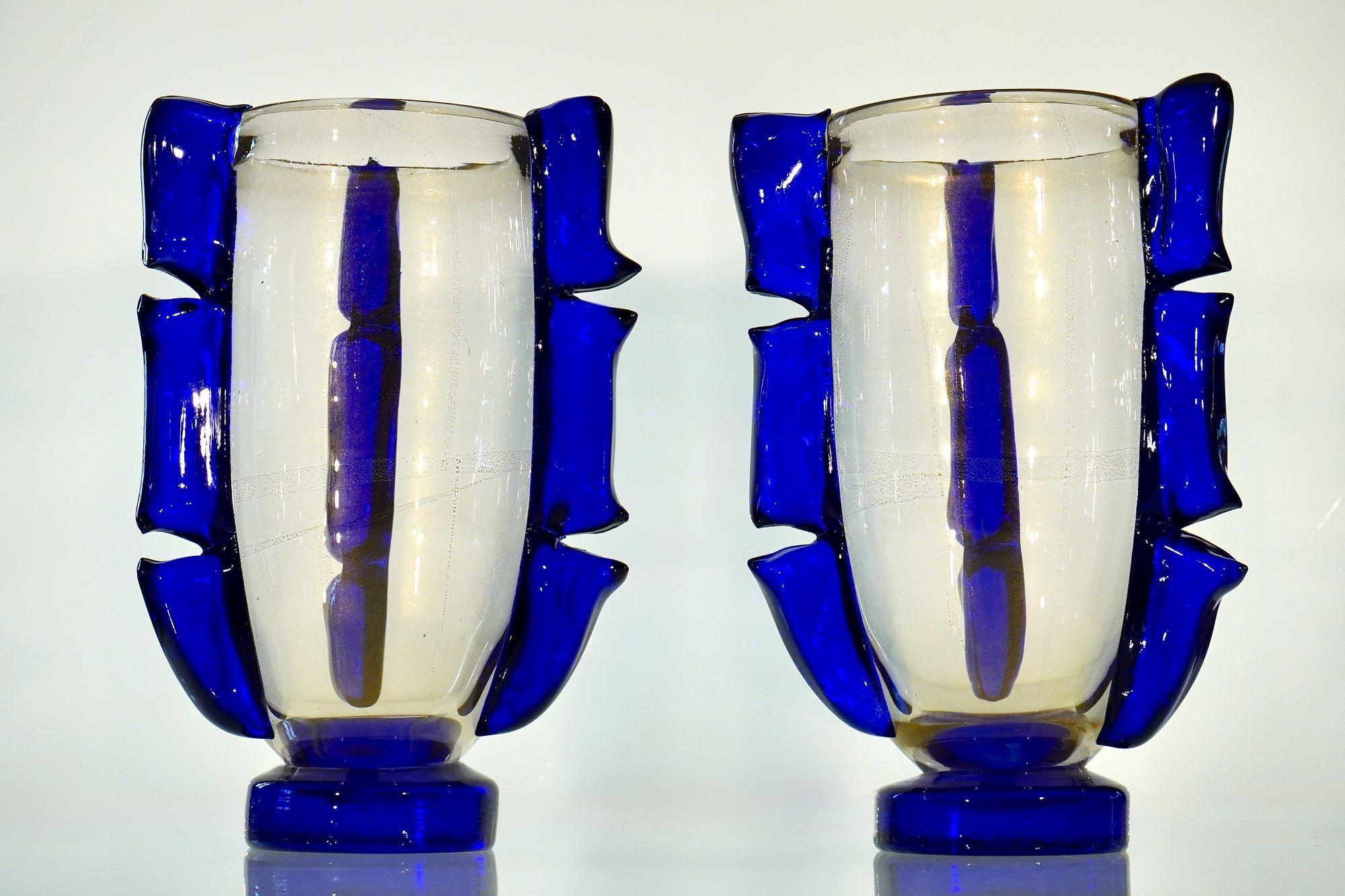 Italian Colossi, giant Murano glass vases. Maestro collection. Piattelli design. Signed For Sale