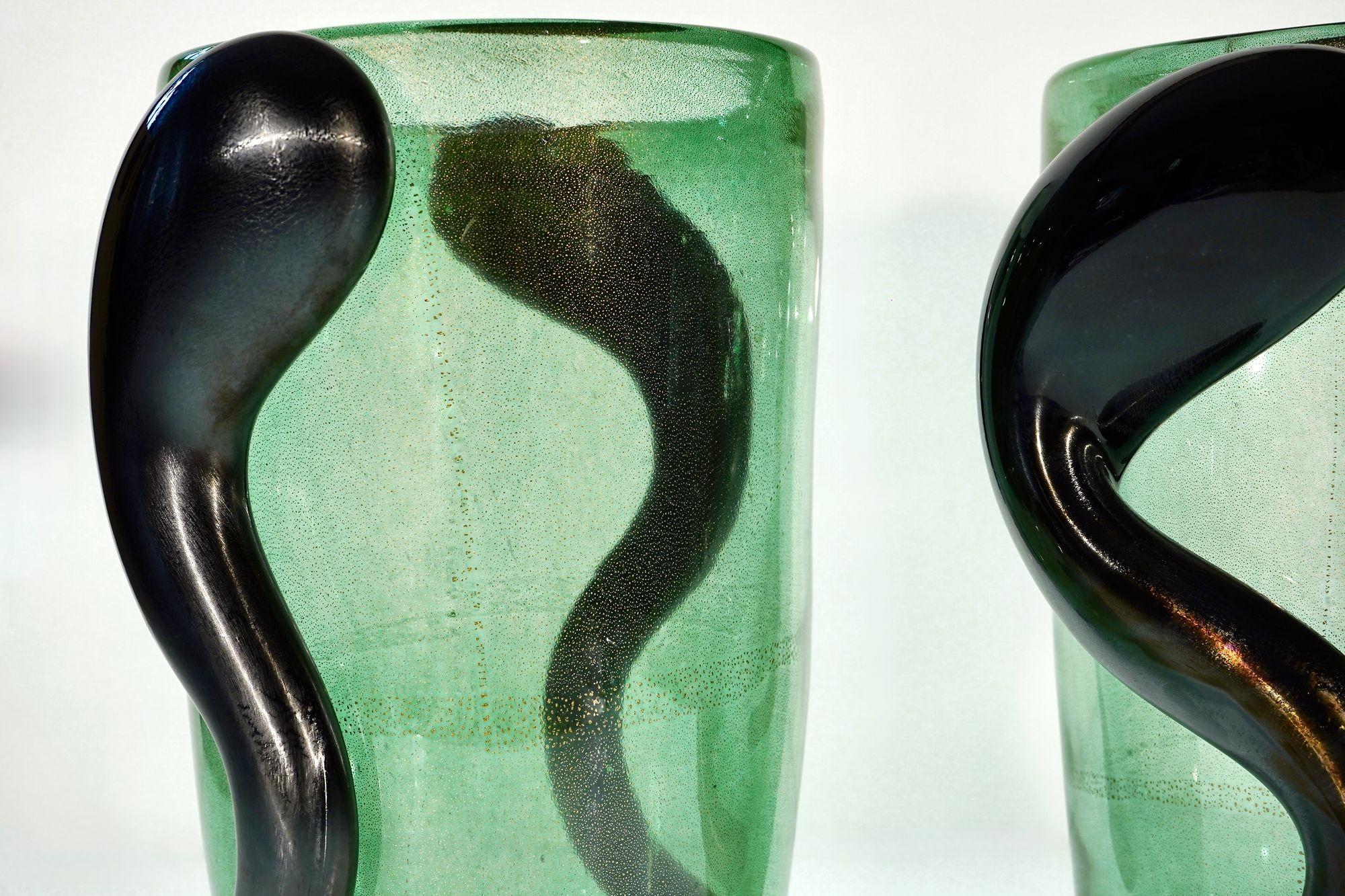 Italian Colossi, giant Murano glass vases. Maestro collection. Piattelli design. Signed For Sale