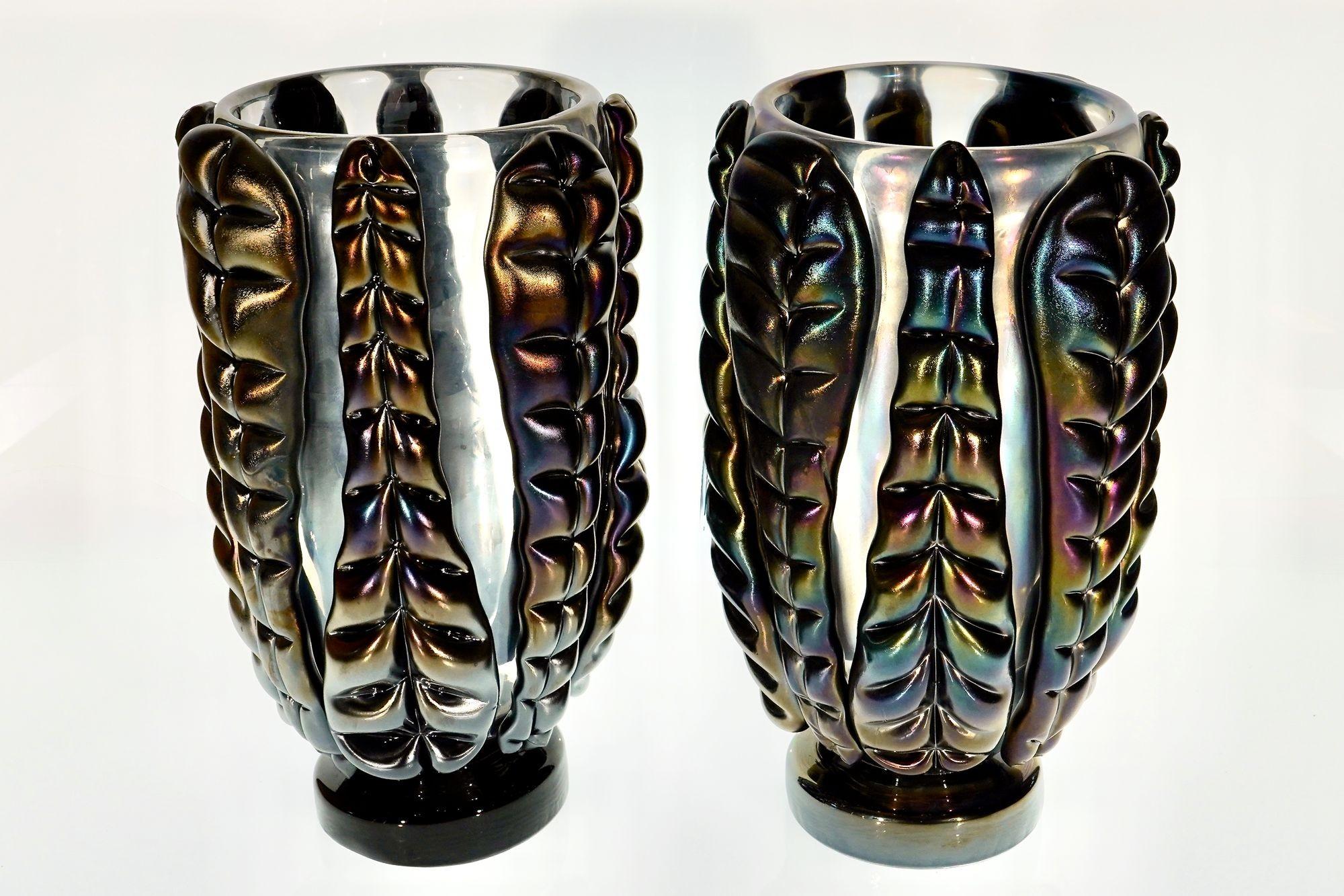 italien Colosses, vases géants en verre de Murano. Collection S. Design/One. Signé en vente