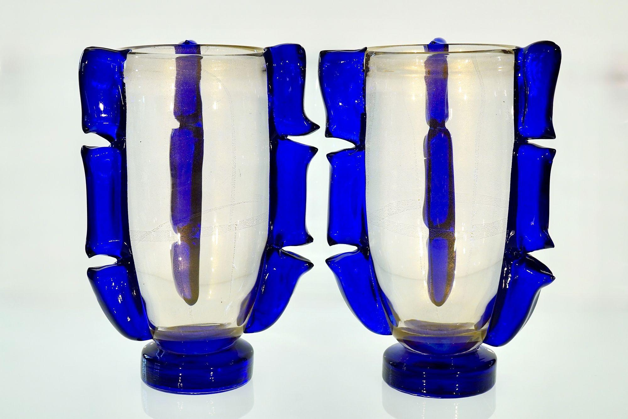 Art Glass Colossi, giant Murano glass vases. Maestro collection. Piattelli design. Signed For Sale