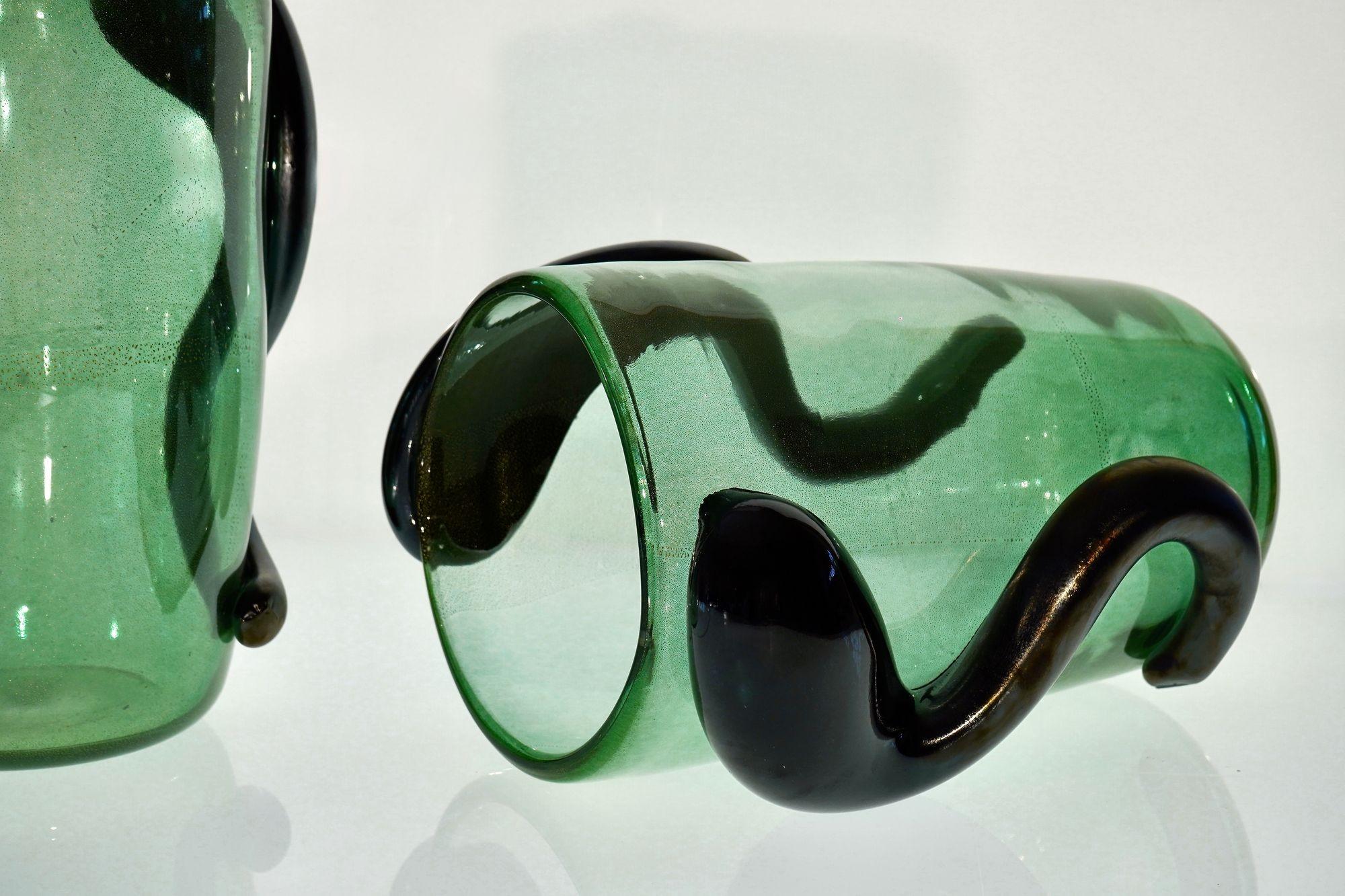 Art Glass Colossi, giant Murano glass vases. Maestro collection. Piattelli design. Signed For Sale
