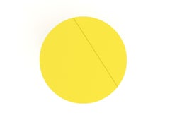 Colour, a Modern Coffee / Side Table, RAL 1016 - Sulfur Yellow, by BAS VELLEKOOP