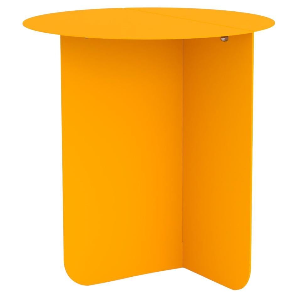Couleur, table basse/table d'appoint moderne, Ral 1028 - jaune melon, par Bas Vellekoop