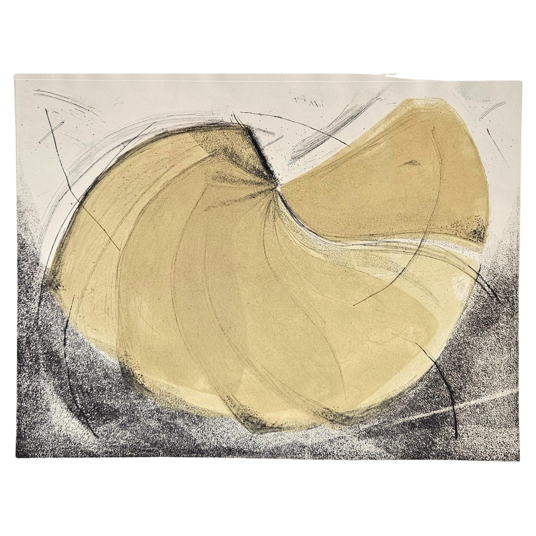 Gravure en couleur  Antonia Dombrowsky 2003 - Gravure couleur faite à la main sur papier Bütten