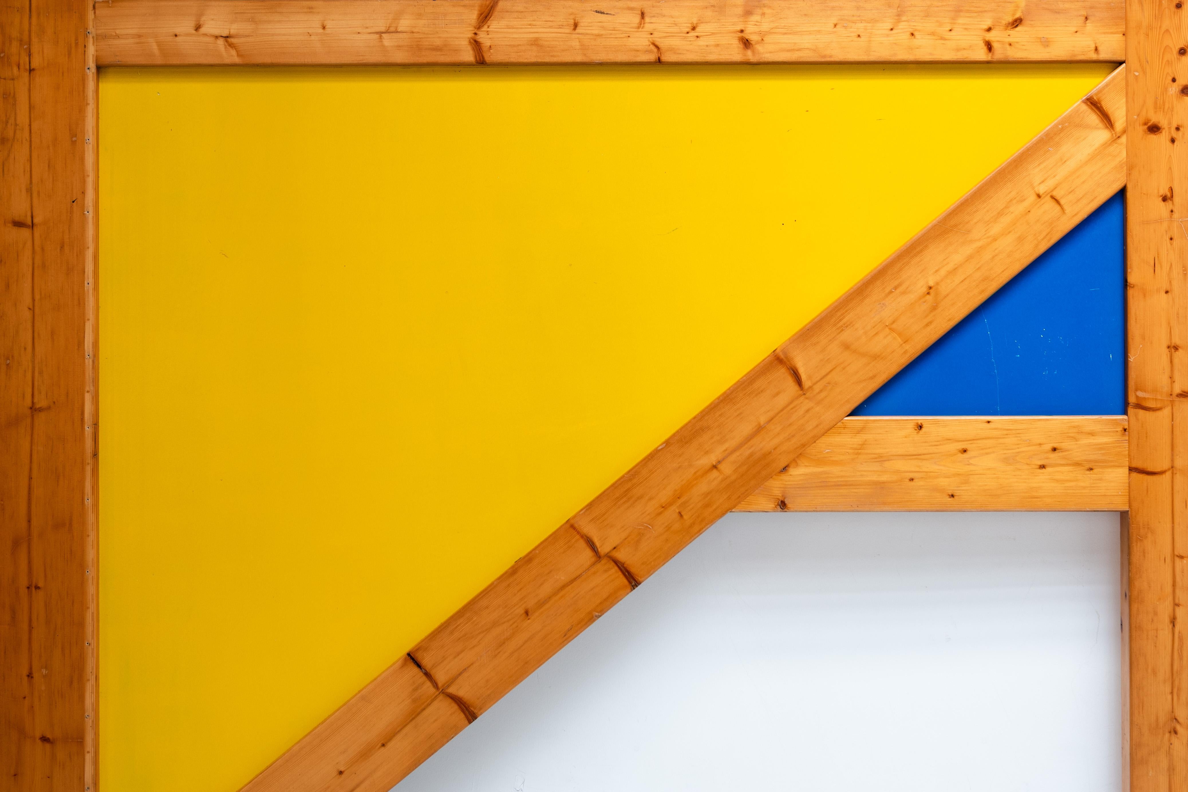 Panel de color, Charlotte Perriand, Les Arcs, Francia, años 70 Madera en venta