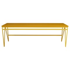 Color Play Long Yellow Steel Bench