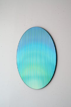 Panel Artístico Reflectante Cambio de Color Redondo, Esmeralda Tricrópica - Rive Roshan