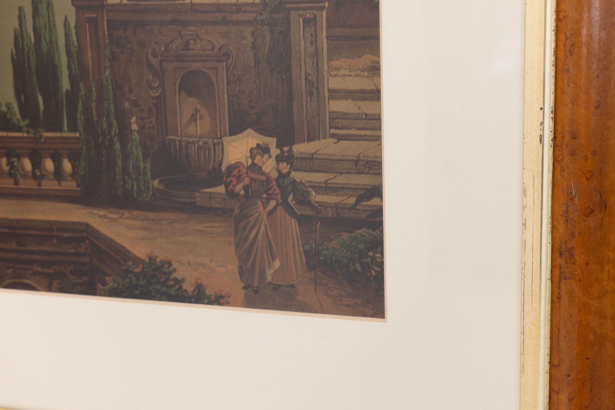 Coloured Bay of Naples Print (Spätes 19. Jahrhundert) im Angebot