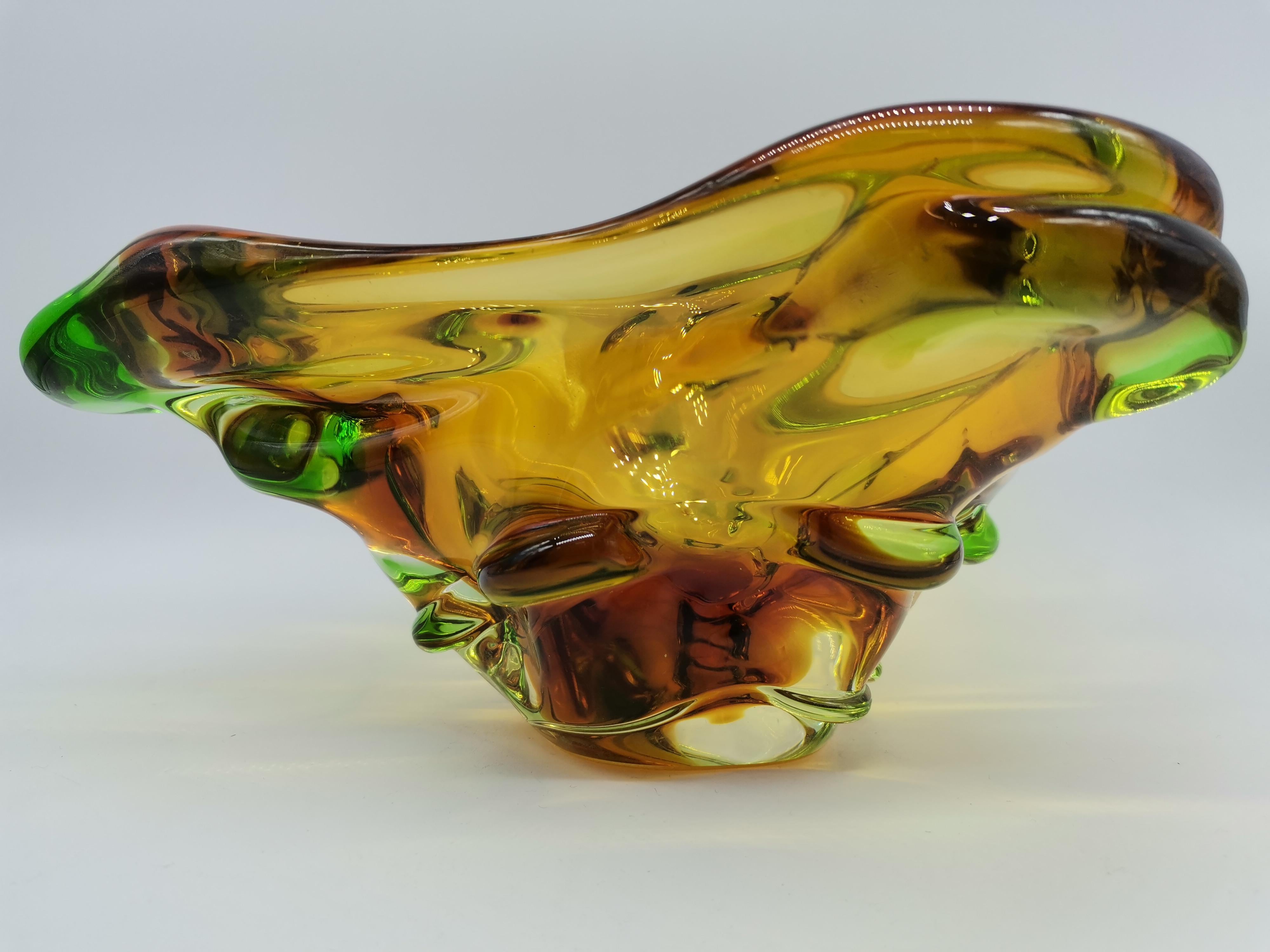 Coloured Bowl or Ashtray, Murano Glass 1