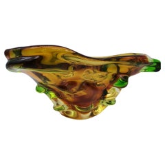 Coloured Bowl or Ashtray, Murano Glass