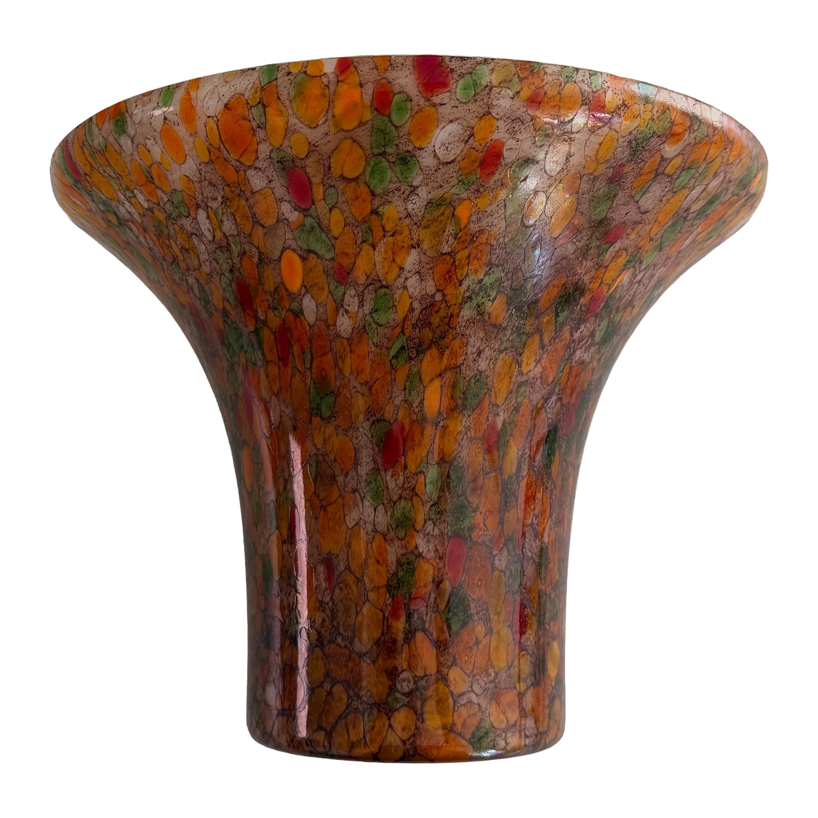 Coloured Glass Single Wall Lamp by Peill Putzler, 1960s, Germany For Sale