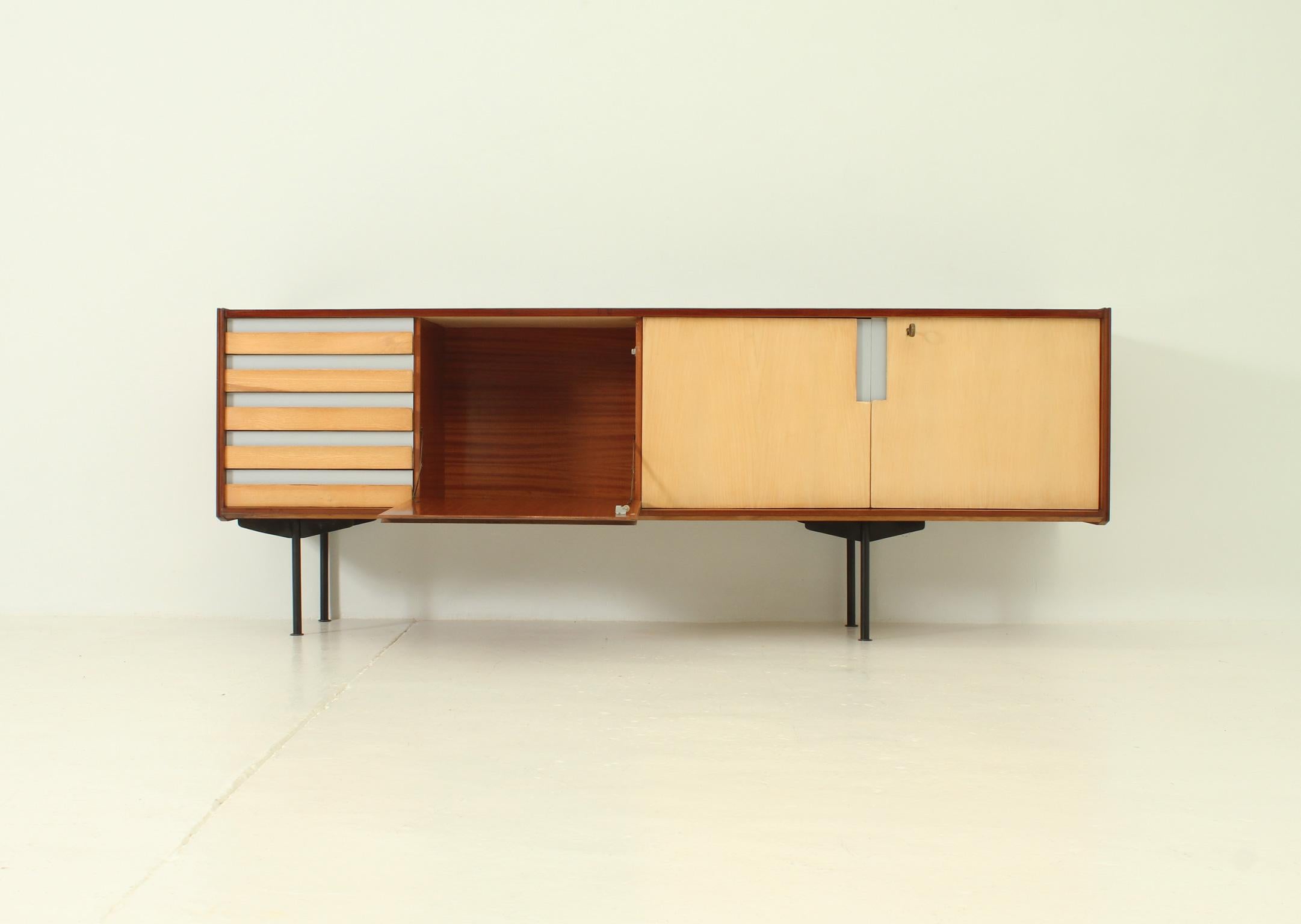 Mid-20th Century Coloured Italian Sideboard from 1950's For Sale
