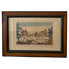 Coloured Optical View 18th century - Le Chateau
